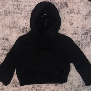 Gymshark cropped raw edge hoodie